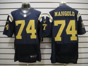 Nike NFL New York Jets #74 Nick Mangold Dk.Blue Elite Jerseys