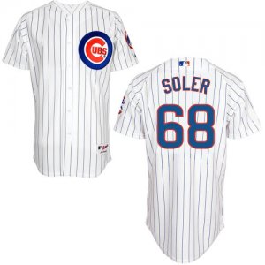 mlb jerseys chicago cubs #68 SOLER white(blue strip)[lester]