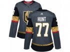 Women Adidas Vegas Golden Knights #77 Brad Hunt Authentic Gray Home NHL Jersey