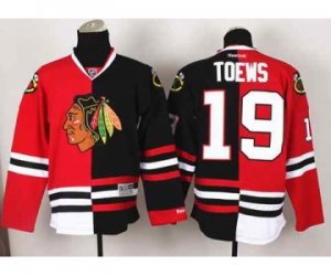 nhl jerseys chicago blackhawks #19 toews black-red[split]