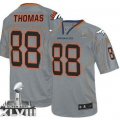 Nike Denver Broncos #88 Demaryius Thomas Lights Out Grey Super Bowl XLVIII NFL Elite Jersey