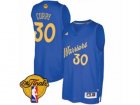 Mens Adidas Golden State Warriors #30 Stephen Curry Swingman Royal Blue 2016-2017 Christmas Day 2017 The Finals Patch NBA Jersey
