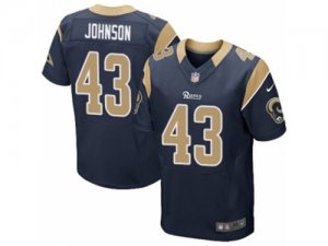 Mens Nike Los Angeles Rams #43 John Johnson Elite Navy Blue Team Color NFL Jersey
