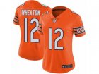 Women Nike Chicago Bears #12 Markus Wheaton Vapor Untouchable Limited Orange Rush NFL Jersey