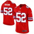 Nike Buffalo Bills #52 Preston Brown Red Jerseys(Elite)