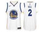 Nike NBA Golden State Warriors #2 Jordan Bell Jersey 2017-18 New Season White Jersey
