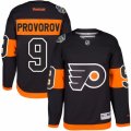 Youth Reebok Philadelphia Flyers #9 Ivan Provorov Authentic Black 2017 Stadium Series NHL Jersey