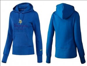 Women Minnesota Vikings Logo Pullover Hoodie-004