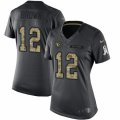 Women's Nike Arizona Cardinals #12 John Brown Limited Black 2016 Salute to Service NFL Jersey