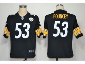 Nike NFL pittsburgh steelers #53 pouncey black Game Jerseys