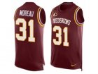 Mens Nike Washington Redskins #31 Fabian Moreau Limited Red Player Name & Number Tank Top NFL Jersey