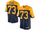 Mens Nike Green Bay Packers #73 Jahri Evans Limited Navy Blue Alternate NFL Jersey
