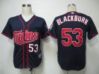 mlb Minnesota Twins #53 Blackburn dk,blue