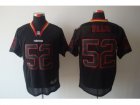 Nike NFL San Francisco 49ers #52 Patrick Willis Lights Out Black Elite Jerseys