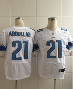 Nike Detroit Lions #21 Abdullah white jerseys[Elite Abdullah]