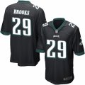 Mens Nike Philadelphia Eagles #29 Terrence Brooks Game Black Alternate NFL Jersey