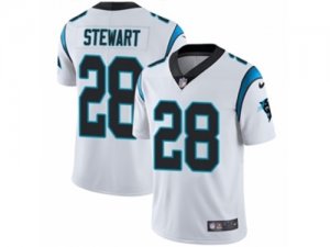 Mens Nike Carolina Panthers #28 Jonathan Stewart Vapor Untouchable Limited White NFL Jersey