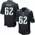 Mens Nike Philadelphia Eagles #62 Jason Kelce Game Black Alternate NFL Jersey