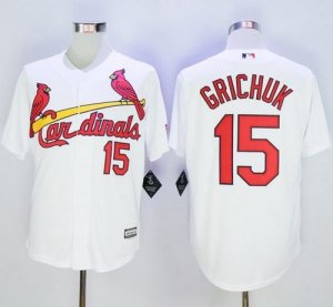Men St Louis Cardinals #15 Randal Grichuk White New Cool Base Stitched MLB Jersey