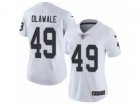 Women Nike Oakland Raiders #49 Jamize Olawale Vapor Untouchable Limited White NFL Jersey