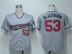 MLB Minnesota Twins #53 Blackburn Grey