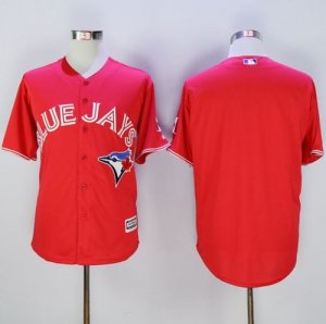 Toronto Blue Jays Blank Red New Cool Base Canada Day Stitched Baseball Jersey