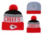 Chiefs Gray Red Team Pride Cufffed Pom Knit Hat YD