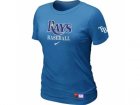 Women Tampa Bay Rays Nike L.blue Short Sleeve Practice T-Shirt