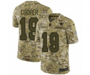 Mens Nike Dallas Cowboys #19 Amari Cooper Limited Camo 2018 Salute to Service NFL Jersey