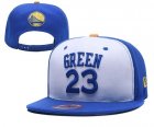 Warriors 23 Draymond Green White Name & Number Adjustable Hat YD