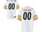 Men's Nike Pittsburgh Steelers Customized Game White Jerseys (S-4XL)