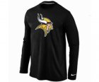 Nike Minnesota Vikings Logo Long Sleeve T-Shirt black