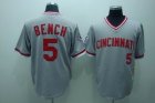 mlb cincinnati reds #5 bench m&n grey