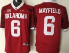 NCAA Oklahoma Sooners #6 Baker Mayfield Red New XII Stitched Jersey