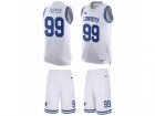 Men's Nike Dallas Cowboys #99 Charles Tapper Limited White Tank Top Suit NFL Jersey