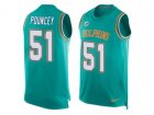 Nike Miami Dolphins #51 Mike Pouncey Limited Aqua Green Player Name & Number Tank Top NFL Jersey