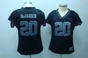 Women Oakland Raiders #20 mcfadden black