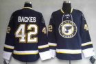 St. Louis Blues #42 David Backes blue