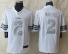 Nike Cleveland Browns #2 Manziel Platinum White Jerseys(Game)