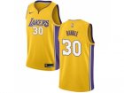 Men Nike Los Angeles Lakers #30 Julius Randle Gold Stitched NBA Swingman Jersey