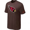 Arizona Cardinals Sideline Legend Authentic Logo T-Shirt Brown