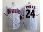 Mlb Arizona Diamondbacks #24 Yasmany Tomas White Cool Base Stitched Baseball Jerseys