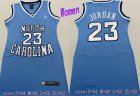 North Carolina #23 Michael Jordan Blue Stitched women Jersey