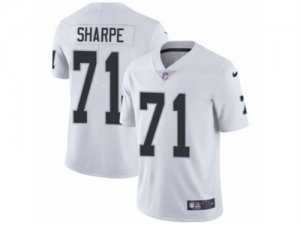 Mens Nike Oakland Raiders #71 David Sharpe Vapor Untouchable Limited White NFL Jersey