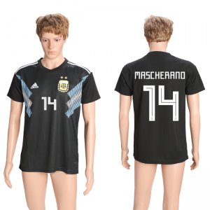 Argentina 14 MASCHERANO Away 2018 FIFA World Cup Thailand Soccer Jersey