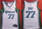 Mavericks #77 Luka Doncic White Nike Diamond 75th Anniversary City Edition Swingman Jersey