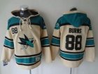 NHL San Jose Sharks #88 Brent Burns Cream Sawyer Hooded Sweatshirt Stitched jerseys