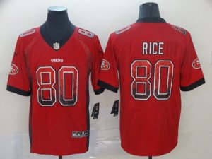 Nike 49ers #80 Jerry Rice Red Drift Fashion Limited Jersey