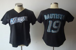 MLB Women Jerseys toronto blue jays #19 bautista black