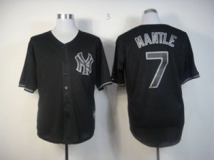 MLB New York Yankees #7 mantle Black Jerseys[fashion]